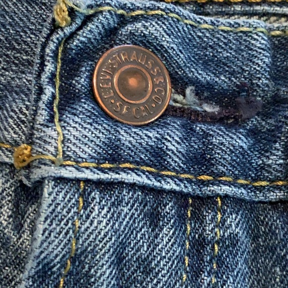 VINTAGE LEVIS Jeans 527 High Waisted Style Medium Wash Red Tab - Picture 5 of 7